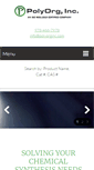 Mobile Screenshot of polyorginc.com